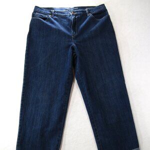 Gloria Vanderbilt Amanda Skimmer  14 Capri Blue Stretch  Embroidered 1000189